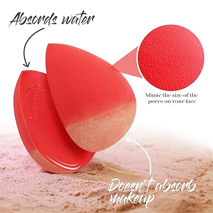 BEAKEY Makeup Sponge 5 Pcs Set, Latex-Free Boun Boun Beauty Sponge for Blending, Makeup Sponges for Foundation, Liquid, Cream and Powder. Blender for Enhanced Make Up Application - Image 5